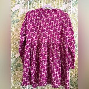 Purple/Pinkish Deer Patterned Dress